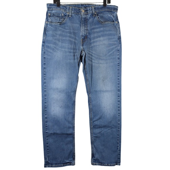Levi's 559 Relaxed Straight Leg Jeans Medium Wash Denim Mens W36 L32 Fits 34x31 - Picture 1 of 12